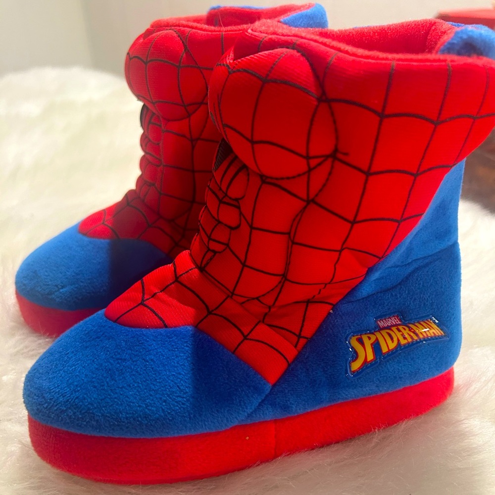 Toddler spiderman slippers